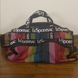 LeSportac Rainbow Duffle Bag